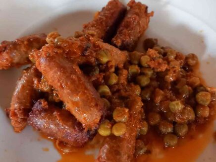 Lucani con piselli - Pranzo di Lavoro - Hosteria La Palazzina Castenedolo Brescia